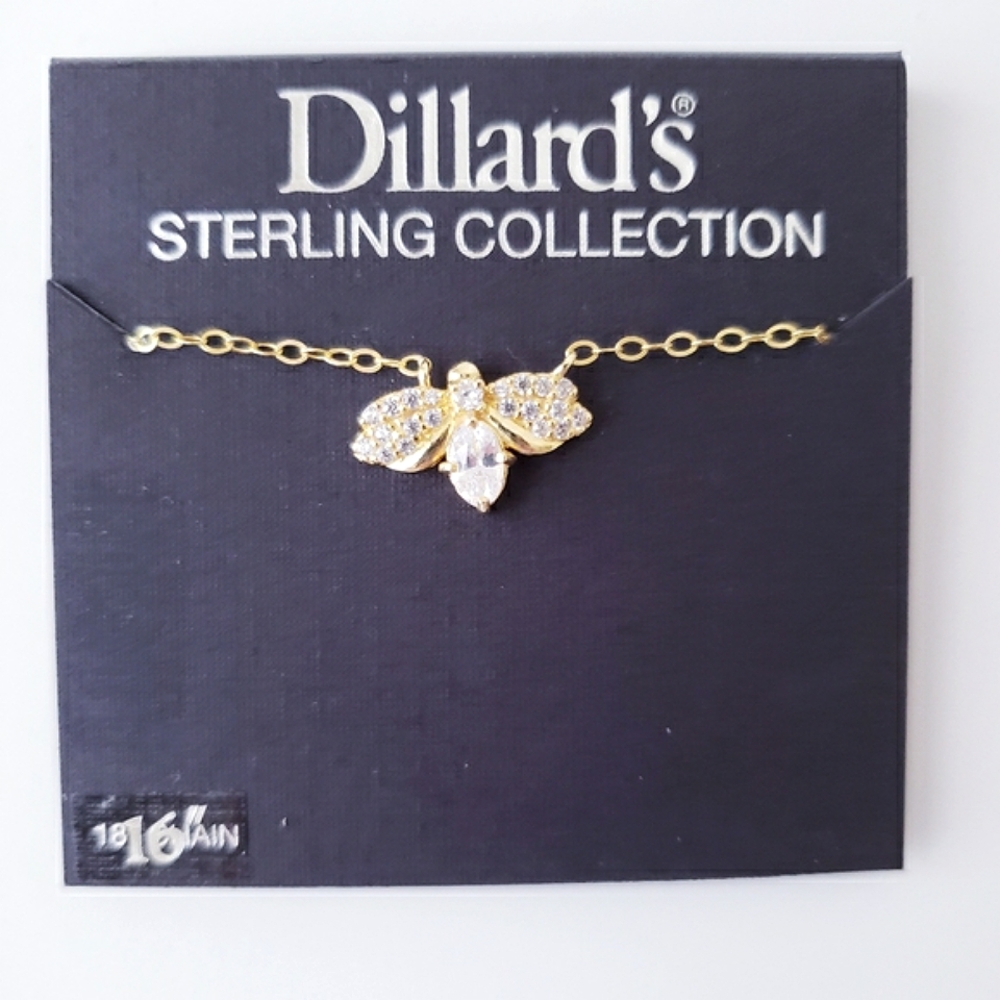 Dillards Sterling Collection Bee Necklace